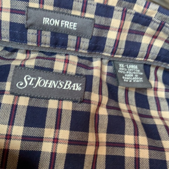 BN JCPenney St John’s Bay 2XL MENS  LS plaid Shirt - Picture 2 of 2